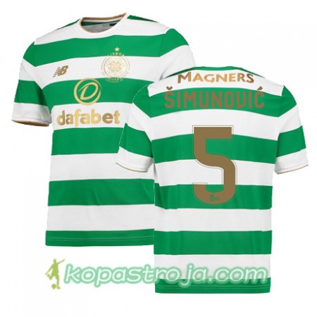 Billiga Fotbollströjor Celtic FC JOZO SIMUNOVIC Hemma tröja 2017/18 Kortärmad