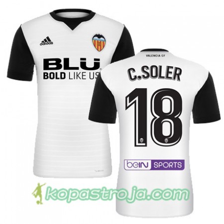 Billiga Fotbollströjor Valencia CF C SOLER Hemma tröja 2017/18 Kortärmad