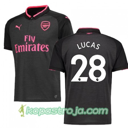 Billiga Fotbollströjor Arsenal LUCAS 28 Tredje tröja 2017/18 Kortärmad