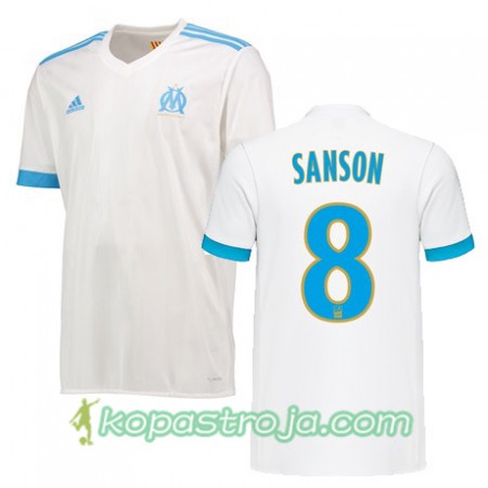 Billiga Fotbollströjor Olympique de Marseille Morgan Sanson 8 Hemma tröja 2017/18 Kortärmad