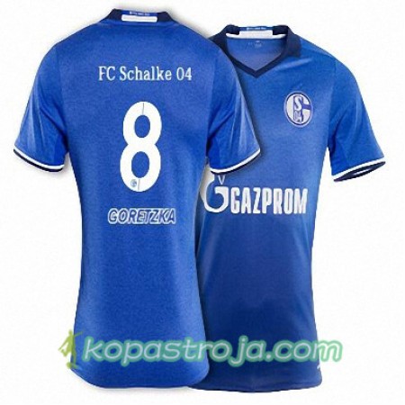 Billiga Fotbollströjor FC Schalke 04 GORETZKA 8 Hemma tröja 2017/18 Kortärmad