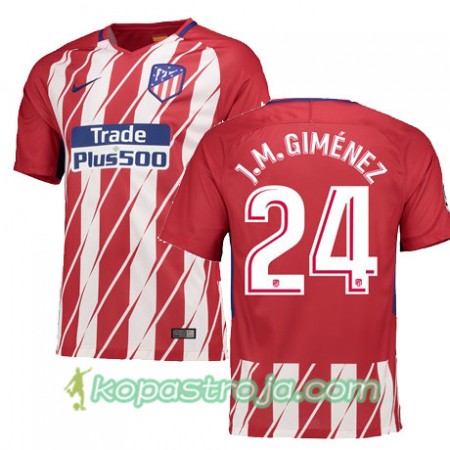 Billiga Fotbollströjor Atlético Madrid JOSE GIMENEZ 24 Hemma tröja 2017/18 Kortärmad