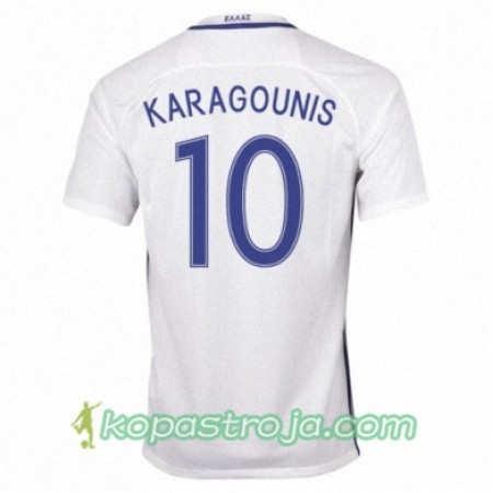 Billiga Fotbollströjor Grekland GIORGOS KARAGOUNIS Hemma tröja 2016/17 Kortärmad