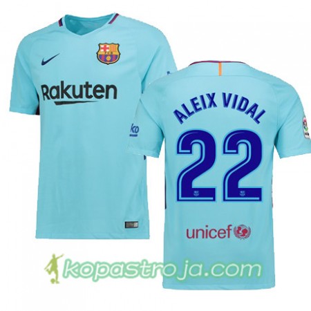 Billiga Fotbollströjor FC Barcelona Aleix Vidal 22 Borta tröja 2017/18 Kortärmad