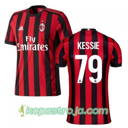 Billiga Fotbollströjor AC Milan KESSIE 79 Hemma tröja 2017/18 Kortärmad