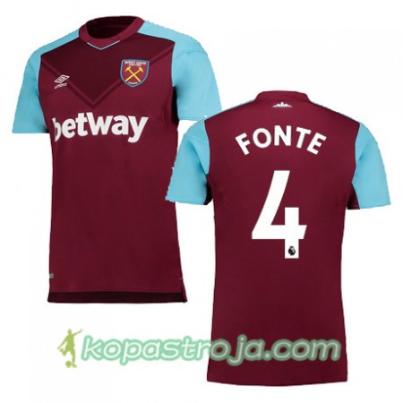 Billiga Fotbollströjor West Ham United FONTE Hemma tröja 2017/18 Kortärmad