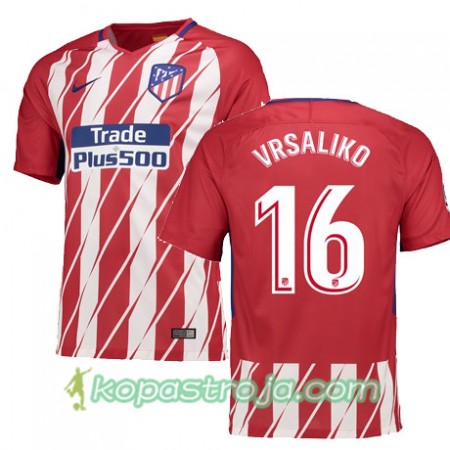 Billiga Fotbollströjor Atlético Madrid VRSALJKO 16 Hemma tröja 2017/18 Kortärmad
