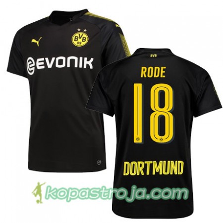 Billiga Fotbollströjor Borussia Dortmund RODE 18 Borta tröja 2017/18 Kortärmad