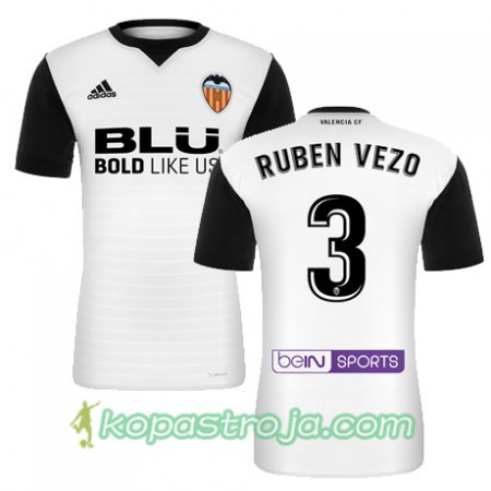 Billiga Fotbollströjor Valencia CF RUBEN VEZO Hemma tröja 2017/18 Kortärmad