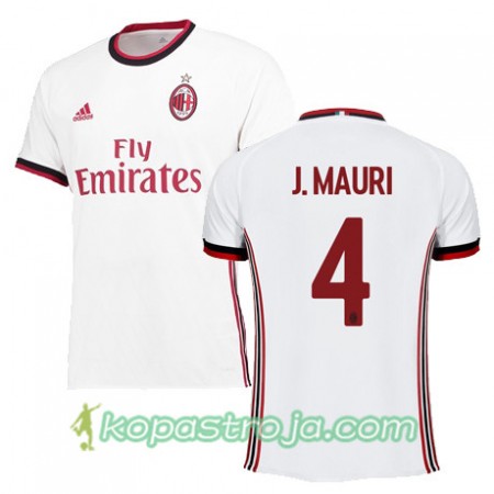 Billiga Fotbollströjor AC Milan J MAURI 4 Borta tröja 2017/18 Kortärmad