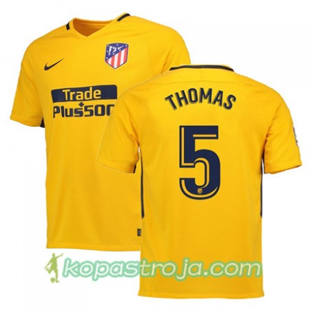Billiga Fotbollströjor Atlético Madrid THOMAS 5 Borta tröja 2017/18 Kortärmad