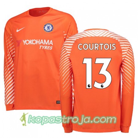 Billiga Fotbollströjor Chelsea COURTOIS 13 Hemma tröja 2017/18 Långärmad