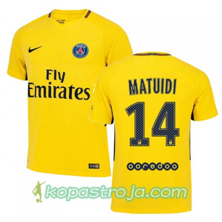 Billiga Fotbollströjor Paris SG BLAISE MATUIDI 14 Borta tröja 2017/18 Kortärmad