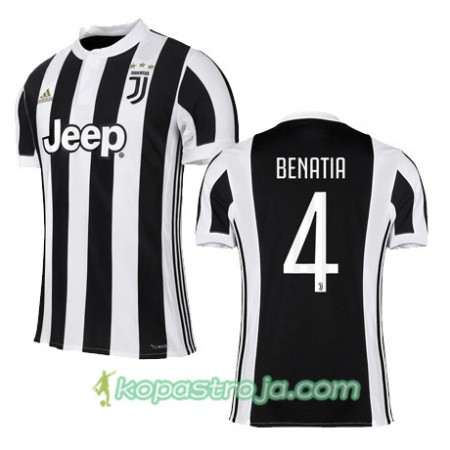 Billiga Fotbollströjor Juventus BENATIA 4 Hemma tröja 2017/18 Kortärmad