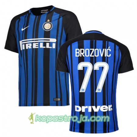 Billiga Fotbollströjor Inter BROZOVIC 77 Hemma tröja 2017/18 Kortärmad