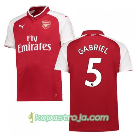 Billiga Fotbollströjor Arsenal GABRIEL 5 Hemma tröja 2017/18 Kortärmad