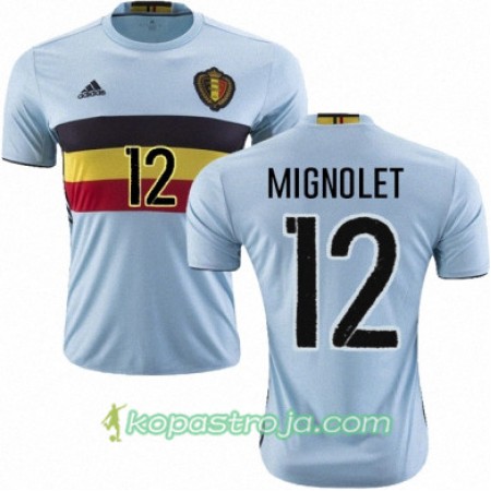Billiga Fotbollströjor Belgien SIMON MIGNOLET Borta tröja Euro 2016