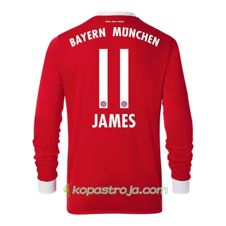Billiga Fotbollströjor FC Bayern München James Rodriguez 11 Hemma tröja 2017/18 Långärmad