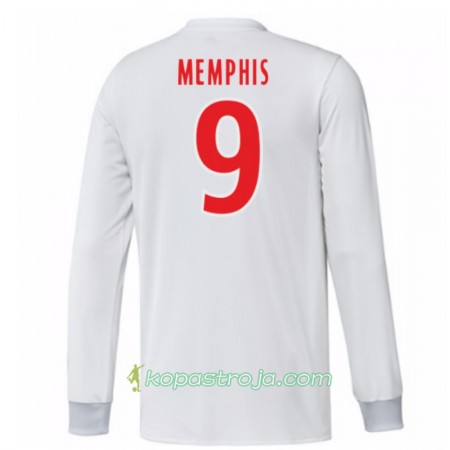 Billiga Fotbollströjor Olympique Lyonnais Memphis Depay 9 Hemma tröja 2017/18 Långärmad