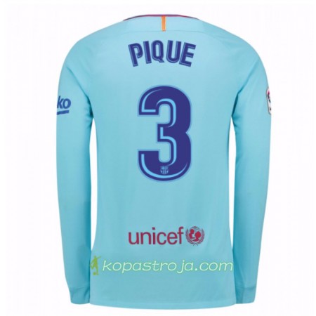 Billiga Fotbollströjor FC Barcelona Gerard Pique 3 Borta tröja 2017/18 Långärmad