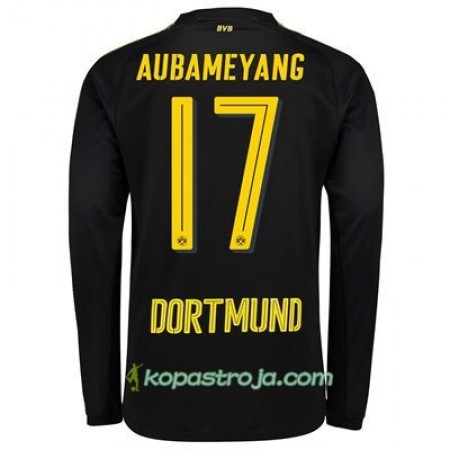 Billiga Fotbollströjor Borussia Dortmund Aubameyang 17 Borta tröja 2017/18 Långärmad