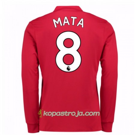 Billiga Fotbollströjor Manchester United Juan Mata 8 Hemma tröja 2017/18 Långärmad
