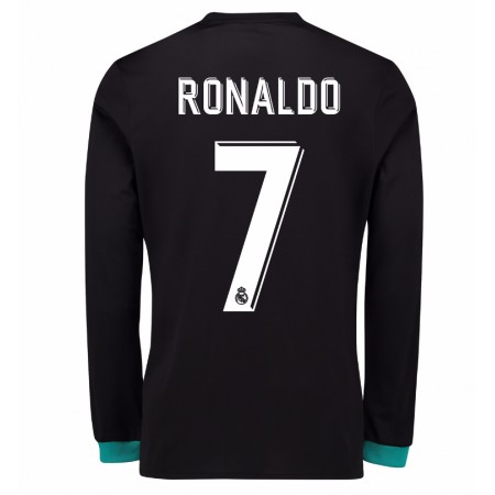 Billiga Fotbollströjor Real Madrid Cristiano Ronaldo 7 Borta tröja 2017/18 Långärmad