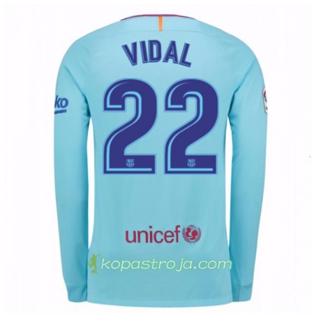 Billiga Fotbollströjor FC Barcelona Aleix Vidal 22 Borta tröja 2017/18 Långärmad