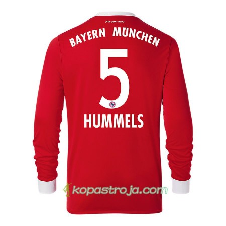 Billiga Fotbollströjor FC Bayern München Mats Hummels 5 Hemma tröja 2017/18 Långärmad