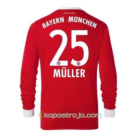 Billiga Fotbollströjor FC Bayern München Thomas Muller 25 Hemma tröja 2017/18 Långärmad