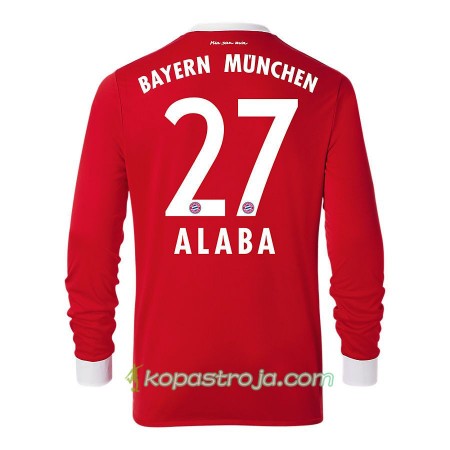Billiga Fotbollströjor FC Bayern München David Alaba 27 Hemma tröja 2017/18 Långärmad