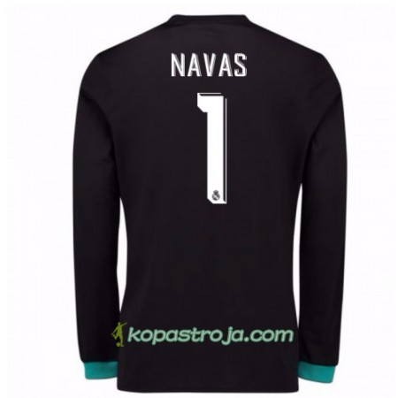 Billiga Fotbollströjor Real Madrid Målvakt Keylor Navas 1 Borta tröja 2017/18 Långärmad