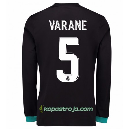 Billiga Fotbollströjor Real Madrid Raphael Varane 5 Borta tröja 2017/18 Långärmad