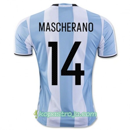 Billiga Fotbollströjor Argentina MASCHERANO Hemma tröja 2016/17 Kortärmad