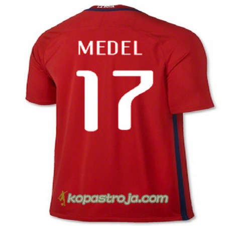 Billiga Fotbollströjor Chile MEDEL Hemma tröja 2016/17 Kortärmad