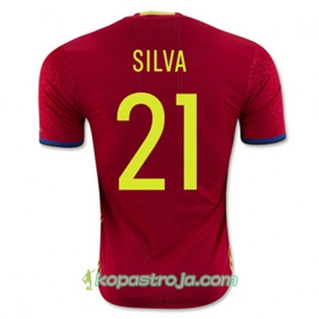 Billiga Fotbollströjor Spanien SILVA Hemma tröja Euro 2016