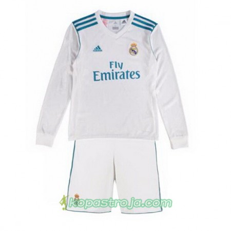 Billiga Fotbollströjor Real Madrid Barn Hemma tröja 2017/18 Långärmad