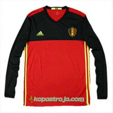 Billiga Fotbollströjor Belgien Hemma tröja Euro 2016 Långärmad