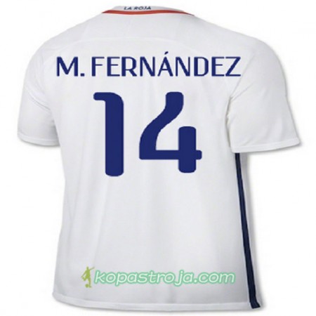Billiga Fotbollströjor Chile M FERNANDEZ Borta tröja 2016/17 Kortärmad