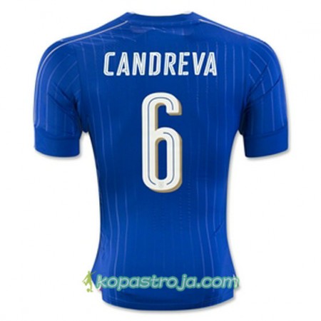 Billiga Fotbollströjor Italien CANDREVA Hemma tröja Euro 2016