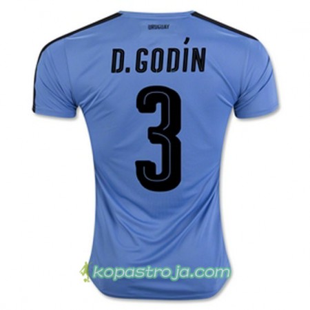 Billiga Fotbollströjor Uruguay Diego Godín Hemma tröja 2016/17 Kortärmad