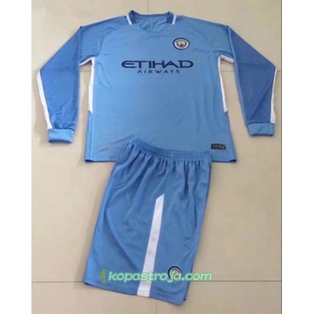 Billiga Fotbollströjor Manchester City Hemma tröja 2017/18 Långärmad