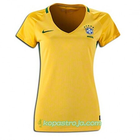 Billiga Fotbollströjor Brasilien Dam Hemma tröja 2016/17 Kortärmad