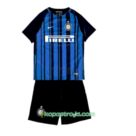 Billiga Fotbollströjor Inter Barn Hemma tröja 2017/18 Kortärmad
