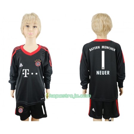 Billiga Fotbollströjor FC Bayern München Neuer 1 Målvakt Barn Hemma tröja 2017/18 Kortärmad