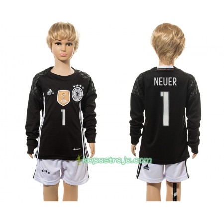Billiga Fotbollströjor Tyskland Neuer 1 Målvakt Barn Hemma tröja 2017 Långärmad