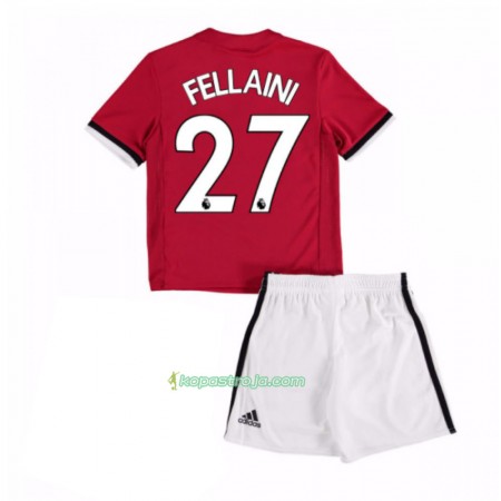 Billiga Fotbollströjor Manchester United Marouane Fellaini 27 Barn Hemma tröja 2017/18 Kortärmad