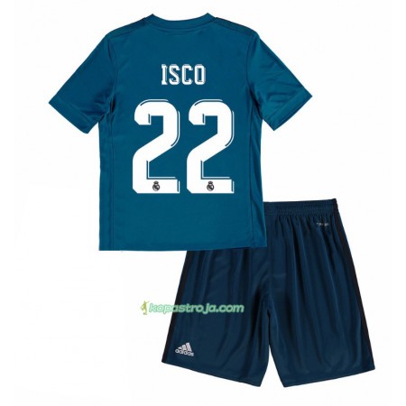 Billiga Fotbollströjor Real Madrid Isco 22 Barn Tredje tröja 2017/18 Kortärmad