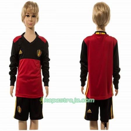 Billiga Fotbollströjor Belgien Barn Hemma tröja 2016 Långärmad