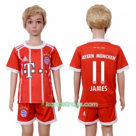 Billiga Fotbollströjor FC Bayern München James Rodriguez 11 Barn Hemma tröja 2017/18 Kortärmad